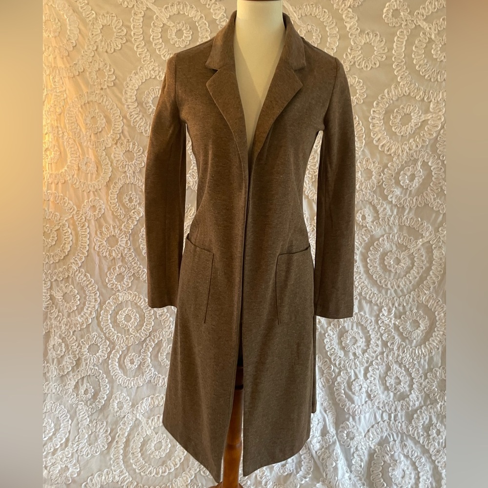 Dex Lon blazer cardigan Elegant Brown Women's Coat look great feel comfortable